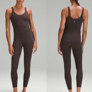 Lululemon Align Bodysuit One Piece Jumpsuit Espresso Dark Brown